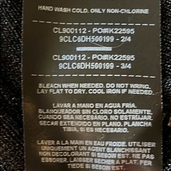 GUESS NWT SCARLA ZIP PEPLUM TOP - Jet black multi- Size L - Picture 8 of 13